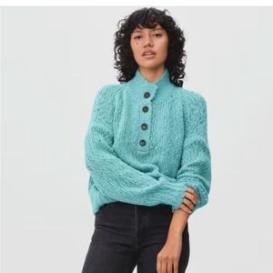 Everlane Lofty-Knit Henley - Size Small